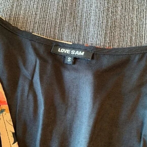 Love Sam Dark Wonder Bohemian Floral Maxi Dress Size Small - Picture 10 of 15